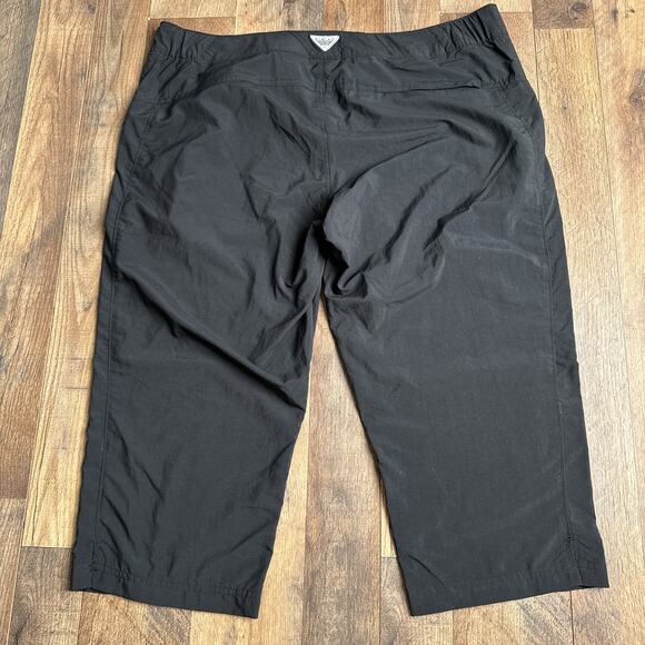 Columbia Fishing Pants Men's Size Large Black Cropped Lined Pockets 3559 - Picture 2 of 14